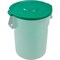 Global Industrial Flat Lid, Green, Plastic 240465GN - alternate 5